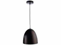 Deko-Light Geschmackvolle Pendelleuchte Bell aus Metall in schwarz schwarz