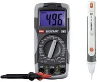 VOLTCRAFT Spannungspr&uuml;fer VOLTCRAFT DT-TEST-KIT 150 Hand-Multimeter digital CAT III