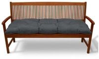 Beautissu Bankauflage Bankauflage Flair BK, ca.100x50x10cm, Graphitgrau,...