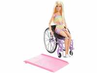 Barbie Puppe mit Rollstuhl und Rampe #194 (HJT13)