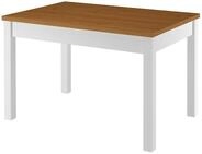 ERST-HOLZ K&uuml;chentisch Holztisch 80 x 120 Esstisch Tischplatte Eichefarben Pfosten