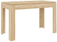 vidaXL Esstisch, Esszimmertisch Sonoma-Eiche 120x60x76 cm Holzwerkstoff