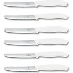 Victorinox Tafelmesser 6-teiliges Tafelmesser Set mit Wellenschliff, 11 cm