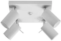 SOLLUX lighting Deckenleuchte Deckenleuchte Ring 4 Wei&szlig;, Nicht enthalten