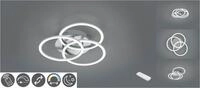 Reality Leuchten LED Deckenleuchte Circle, Memoryfunktion, Nachtlichtfunktion,...