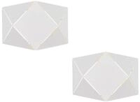 TRIO Leuchten LED Wandleuchte, LED fest integriert, Warmwei&szlig;, 2er Set innen...