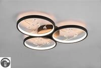 TRIO Leuchten LED Deckenleuchte Groovy, Dimmfunktion, mehrere...