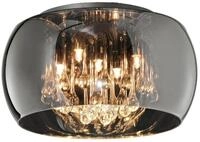 TRIO Leuchten LED Deckenleuchte Glasschirm innen mit Kristall &Oslash; 40cm, LED