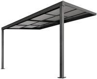 Floraworld Terrassendach, Terrassen&uuml;berdachung Air 2 Pfosten 400 x 300 x 200/254 cm