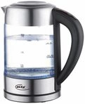 Elta Wasserkocher Glas mit Temperaturregelung GWK-2200.4T, 1,7 l, 2200 W,