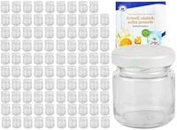 MamboCat Einmachglas 100er Set Sturzglas 53 ml To 43 wei&szlig;er Deckel incl....
