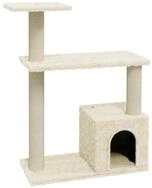 vidaXL Kratzbaum, Katzenbaum mit Sisal-Kratzs&auml;ulen Creme 70 cm