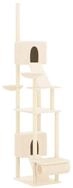 vidaXL Kratzbaum, Katzenbaum Deckenhoch Creme 277-303 cm