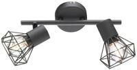 FISCHER & HONSEL Deckenstrahler RAN, 2-flammig, Breite 25 cm, Grau matt,...