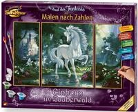 Schipper Malen nach Zahlen Meisterklasse Triptychon - Einhorn Zauberwald, Made...