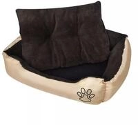 vidaXL Tierbett, Hundebett Beige und Braun XXL
