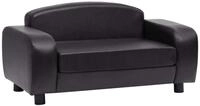 vidaXL Tierbett, Hundesofa Schwarz 80x50x40 cm Kunstleder