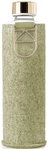 equa Trinkflasche Mismatch, Borosilikatglas, mit Filzh&uuml;lle, 750 ml
