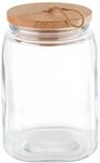 APS Vorratsglas Woody, Glas, (1-tlg), vielseitig einsetzbar f&uuml;r Kekse, Zucker,...