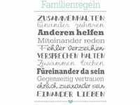 Bönninghoff Leinwandbild Familienregeln, (1 St)