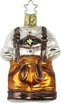 INGE-GLAS&reg; Christbaumschmuck, Christbaumschmuck Lederhose / Herren Tracht Glas...