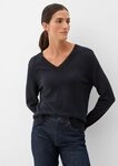 s.Oliver Longpullover Strickpullover Feinstrickpullover aus Viskosemix