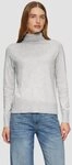 s.Oliver Longpullover Strickpullover Feinstrickpullover mit Rollkragen