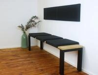 Lycce Bankauflage Bankkissen Klemmkissen Sitzkissen mit 2 Leisten, 40cm Klemmtiefe,