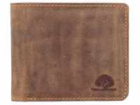 Greenburry Kartenetui Vintage RFID Leder Kartenetui mit Scheinfach Geldbörse...