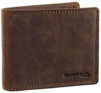 GreenLand Nature Geldb&ouml;rse Wallet RFID, mit RFID-Blocker Schutz braun