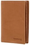 GreenLand Nature Etui Passport / Document Case, aus echtem Rindsleder mit