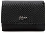 Lacoste Geldb&ouml;rse Damen Geldb&ouml;rse Synthetisch COMPACT WALLET schwarz