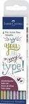Faber-Castell Faserstift FABER-CASTELL Tuschestifte Pitt Artist Pen Metallic 4...