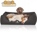 Knuffelwuff Tierbett Hundebett Rockland, Orthop&auml;disch schwarz 85 cm x 120 cm