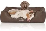 Knuffelwuff Tierbett Hundebett Henderson, Schaumstoffflocken braun 75 cm x 105...