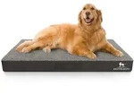 Knuffelwuff Hundematte Ellenie, Orthop&auml;disch grau 65 cm x 100 cm