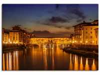 Art-Land FLORENZ Ponte Vecchio am Abend 100x70cm (11060833-0)