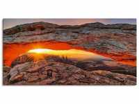 Artland Wandbild Iconic Mesa Arch, Felsen (1 St), als Alubild, Outdoorbild,