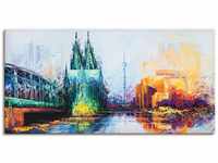 Artland Wandbild Köln Skyline, Deutschland (1 St), als Leinwandbild, Poster in