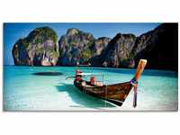 Artland Glasbild Maya Bay, Koh Phi Phi Leh, Thailand, Boote & Schiffe (1 St), in