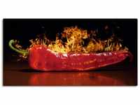 Artland Wandbild Roter scharfer Chilipfeffer, Lebensmittel (1 St), als Alubild,