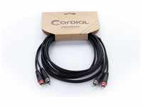Cordial Audio-Kabel, EU 3 CC Cinchkabel 3 m - Audiokabel