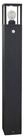 Lucande Au&szlig;en-Stehlampe Klemens, Metall, Schwarz IP54mit Bewegungsmelder, 1 x 15 W