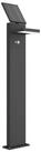Lucande Au&szlig;en-Stehlampe Silvan, LED, Metall, Schwarz warmwei&szlig; IP54mit