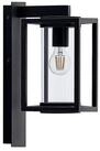 Lucande Au&szlig;en-Wandleuchte Ferda, Metall, Schwarz IP44, 1 x 15 W LED