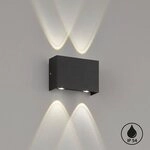 FISCHER & HONSEL LED Au&szlig;en-Wandleuchte Nairobi, LED fest integriert, Warmwei&szlig;