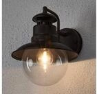 Lindby Au&szlig;en-Wandleuchte Eddie, Braun IP44, 1 x 60 W