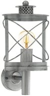 EGLO Au&szlig;en-Deckenleuchte "HILBURN 1" Kunststoff, silber, 60W, E27, IP44,