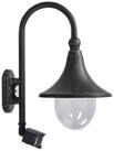 Lindby Au&szlig;en-Wandleuchte Daphne, Metall, Schwarz IP44mit Bewegungsmelder, 1 x 60 W