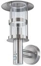 Lindby Au&szlig;en-Wandleuchte Noemi, Edelstahl Alu IP44mit Bewegungsmelder, 1 x 60 W